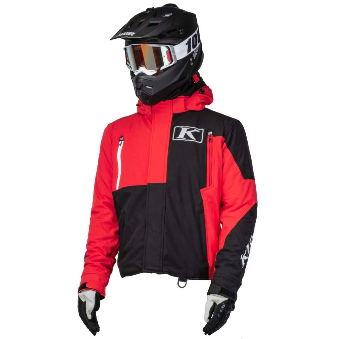 Куртка для снегохода KLIM KOMPOUND №1 black-red (текстиль) (XL)