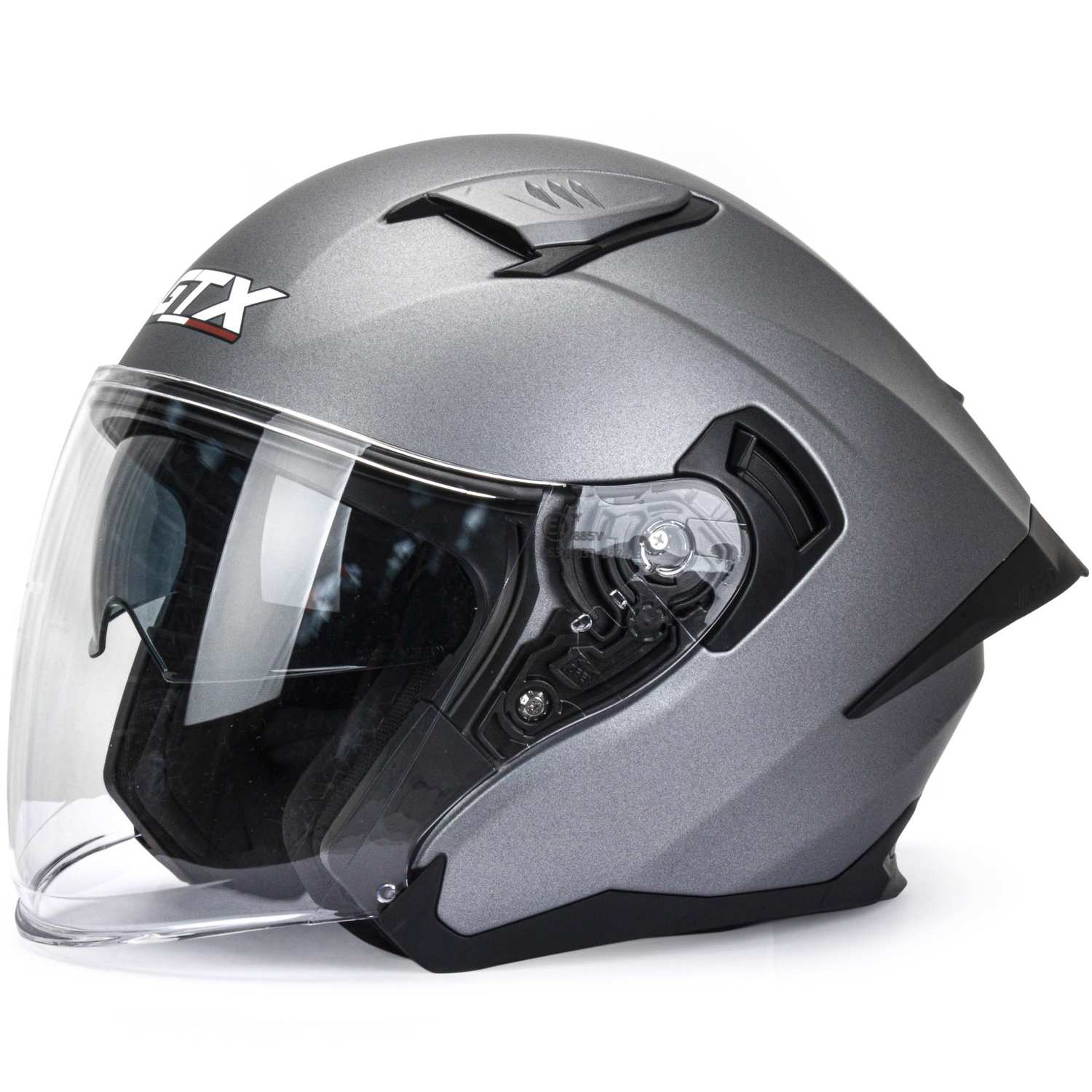Шлем мото открытый GTX 885-1 №1 (M) GREY